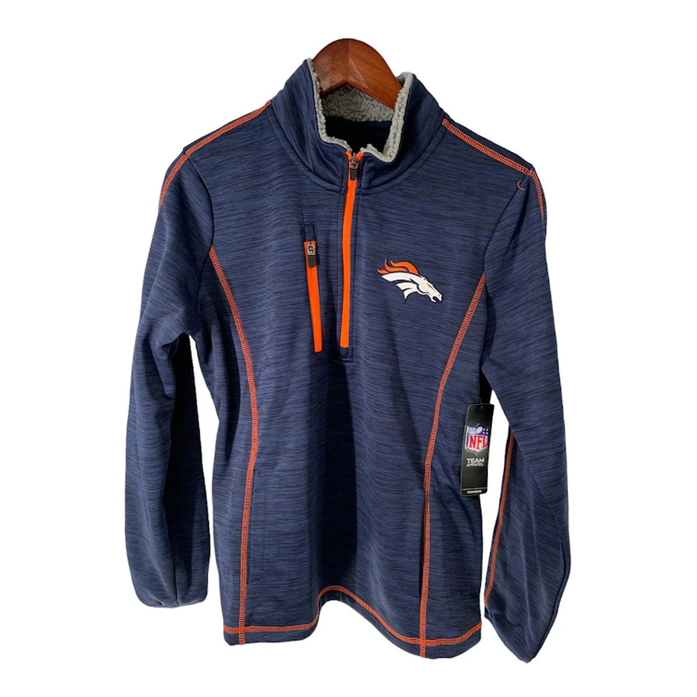 NFL Women's Transitional Half Zip Pullover Broncos - Regular